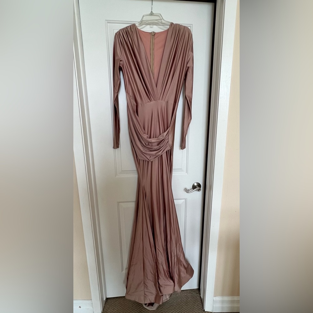 Jessica Angel 325 rose pink mauve dress gown Sz 8
